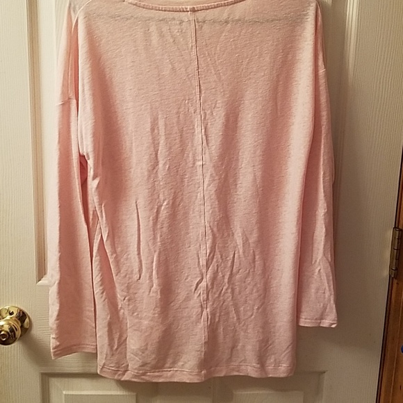Long pink sweater with long sleeves. - Picture 2 of 2